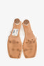 Jacquemus Cream Linen 'Les Sandales Basgia' Heels Size 39