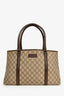 Gucci Brown Coated Canvas/Leather GG Tote Bag