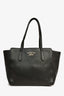 Gucci Black Grained Leather Small 'Swing' Tote