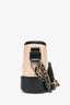 Pre-Loved Chanel™ 2017-18 Beige/Black Leather Small Gabrielle Chain Bag