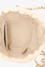 Pre-Loved Chanel™ 2019-20 Cream Lambskin Leather Bucket Chain Drawstring Bag