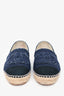 Pre-Loved Chanel™ Navy/Black Espadrilles Size 38