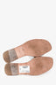 Hermès White Leather Oran Slides Size 38