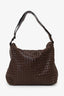 Bottega Veneta Brown Leather Intrecciato Hobo Bag