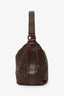 Bottega Veneta Brown Leather Intrecciato Hobo Bag