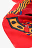 Hermès Red/Yellow Silk 'Ronds de Marche' Scarf Size 90