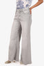DL1961 Grey Denim Hepburn Wide Leg Jeans Size 27