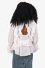 Isabel Marant White Eyelet Cotton Ruffled Top Size 36