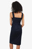 Adam Lippes Navy Sleeveless Maxi Dress Size 2