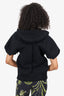 Sacai Black Zip-up Short Sleeve Hoodie Size 1