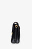 Dolce & Gabbana Black Embossed Leather Bird Embellished Shoulder Bag