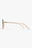 Christian Dior Clear Acrylic Oversized Gradient Sunglasses