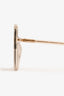 Christian Dior Clear Acrylic Oversized Gradient Sunglasses