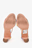 Manolo Blahnik Multicolour Raffia Heeled Sandals Size 37