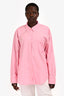 T by Alexander Wang Pink Cotton Button Up Top Size L