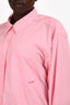 T by Alexander Wang Pink Cotton Button Up Top Size L