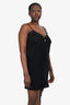 T by Alexander Wang Black Lace Pleated Slip Dress Size XL