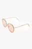 Gentle Monster Silver Frame Beige Lens Glasses