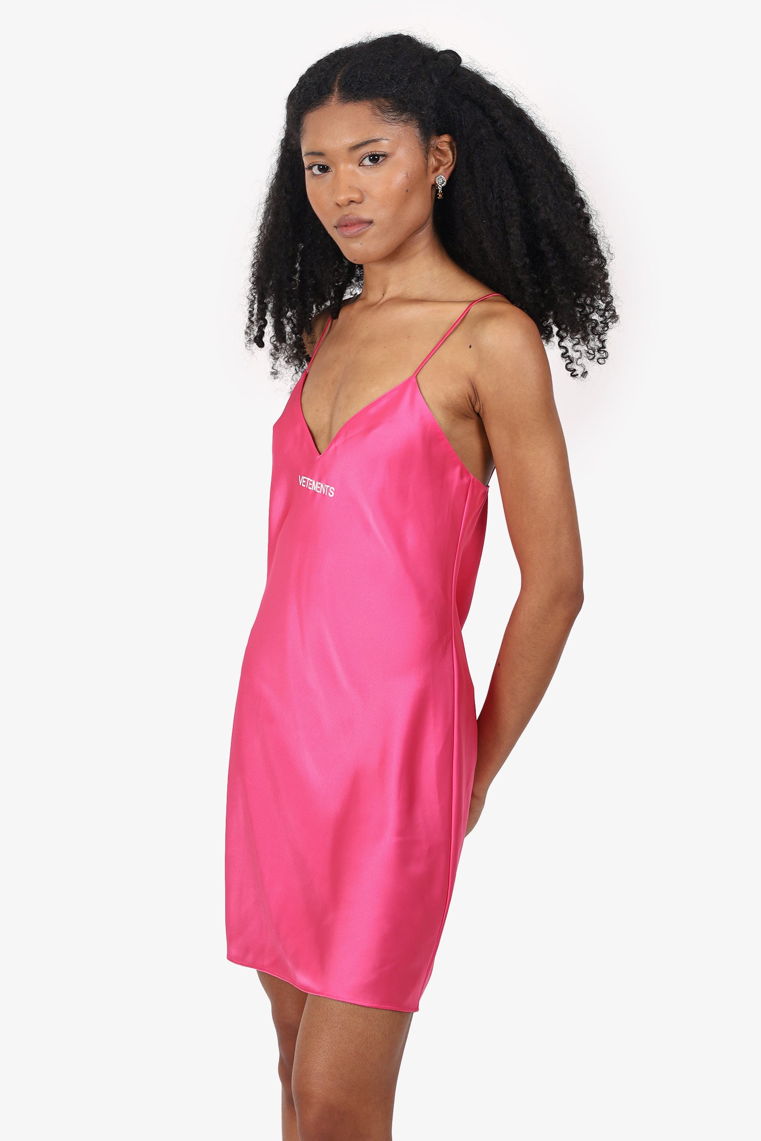 vetements pink dress Vetements Diva Styling Dress with Gloves
