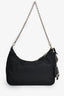 Prada Black Re-Nylon Re-Edition 2005 Crossbody Bag with Chain
