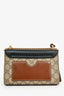 Gucci Beige GG Supreme/ Black Leather 'Padlock' Bag