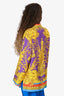 Versace Gold/Purple Printed Button Down Shirt Size 40