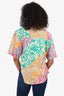 Derek Lam 10 Crosby Multicolour Floral Print Short Sleeve Button Up Size 6