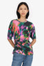 Dries Van Noten Multicolour Tie Die Ruched T-shirt Size XS