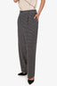 Marni Black/White Silk Printed Elasticated Waist Pants Size 44