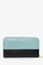 Celine Blue/Black Leather Continental Wallet (As Is)