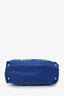 Prada Blue Nylon/Leather Tote Bag With Strap