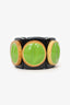 Manri Black/Green Acrylic/Wooden Bracelet