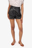 Mackage Black Leather Shorts Size 8