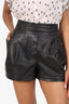 Mackage Black Leather Shorts Size 8
