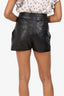 Mackage Black Leather Shorts Size 8