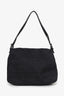 Fendi Black Zucca Canvas Large Mama Baguette Shoulder Bag