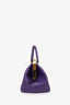 Prada Purple Saffiano Lux Frame Top Handle Bag
