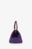 Prada Purple Saffiano Lux Frame Top Handle Bag