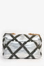 Pre-Loved Chanel™ Limited Edition Silver/Gunmetal Crochet Small 19 Duo-Toned Chain Shoulder Bag
