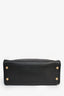 Prada Black Leather Medium Tote Bag