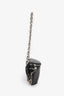 Alexander McQueen Black Leather Biker Chain Crossbody Bag
