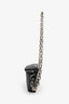 Alexander McQueen Black Leather Biker Chain Crossbody Bag
