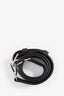 Louis Vuitton Black Mahina Leather Monogram 'Baia' Chain Shoulder Bag with Strap + Coin Pouch