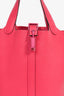 Hermès 2023 Limited Edition Rose Mexico Togo Picotin Monochrome Lock 18