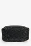 Prada 2024 Holiday Black Satin Crystal Top Handle Mini Tote Bag