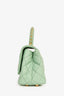Pre-Loved Chanel™ Green Caviar Mini Coco Top Handle with Strap