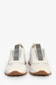 Brunello Cuccinelli Cream Suede Beaded Slip On Sneakers Size 37.5