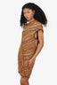 Missoni Brown Knitted One-shoulder Dress Size 42