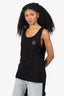 Versace Black Medusa Print Tank Top Size 5