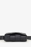 Bottega Veneta Black Nappa Leather Intrecciato Cassette Belt Bag